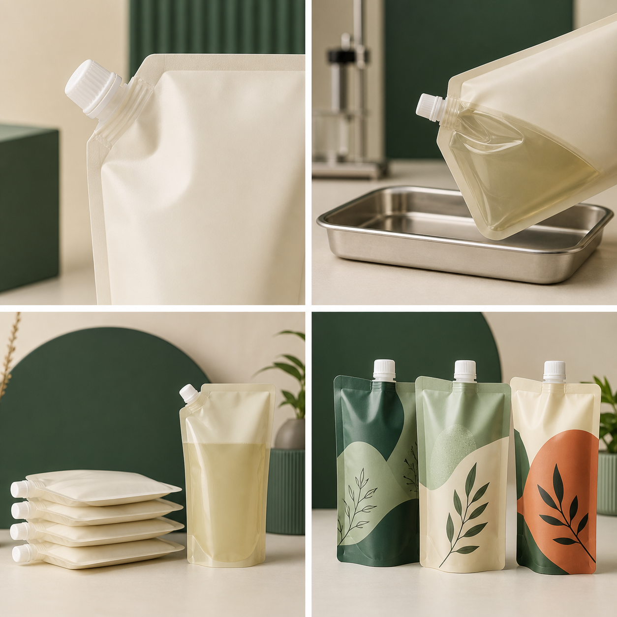 Spout placement packaging feature
