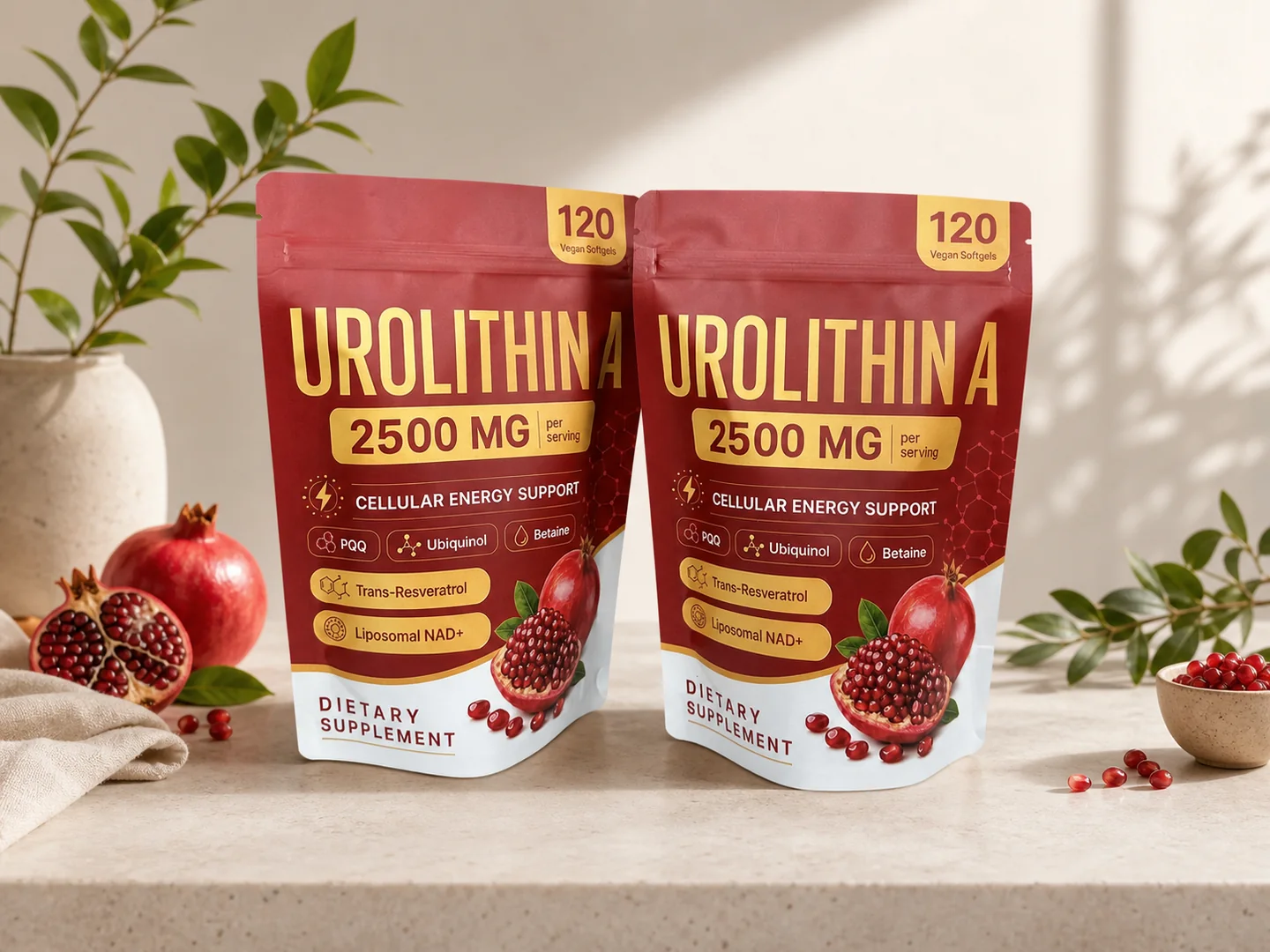 Custom supplement pouches made by Zhongfeng Packaging