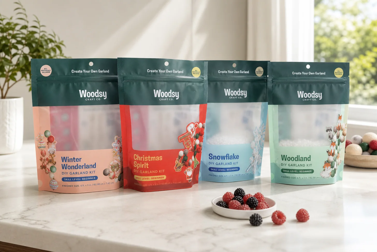 Surface finishes packaging example