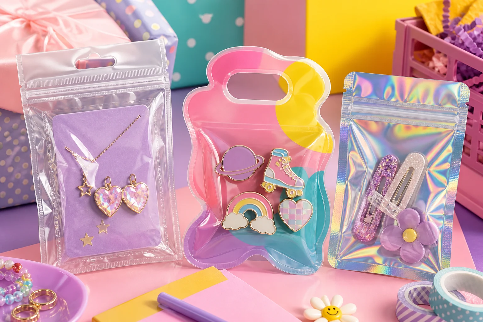 Custom flexible packaging for small products and gifts